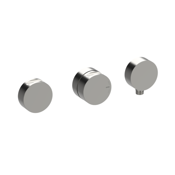 INCOOL Horizontaler Thermostatmischer mit integrierter Halterung Edelstahl PVD