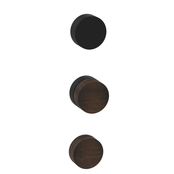 INCOOL Vertikaler Thermostatmischer Schwarz Nussbaum