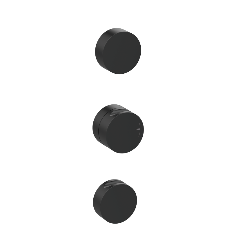 INCOOL Vertikaler Thermostatmischer Schwarz PVD