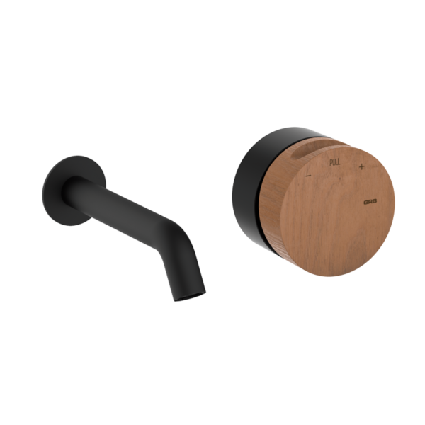 INCOOL Unterputz-Waschtischarmatur Schwarz Ahorn