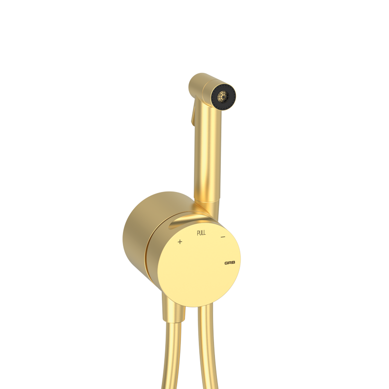 INCOOL Externer Bidetmischer aus Messing - Gold gebürstet PVD