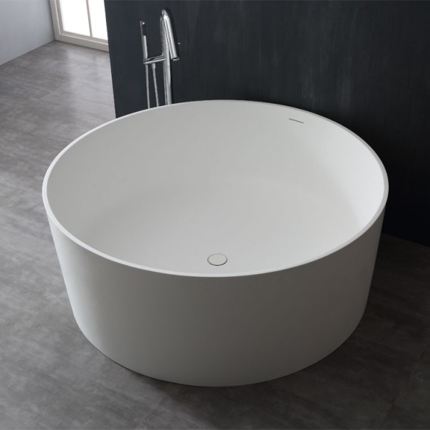 Badewanne freistehend weiß 150 x 150 matt