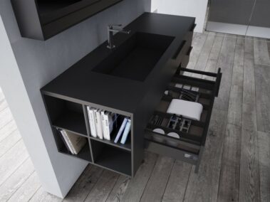 Badezimmermöbel-Set_ SENSE IDEAGROUP - schwarz