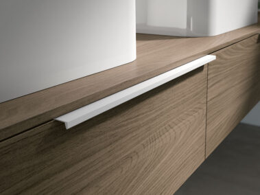 Badmöbel IDEA_Unterteile und top Olmo Nocciola Keramikbecken