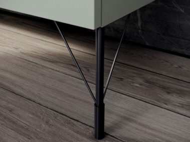 Badmöbel-ideagroup_Form, die neue Möbelkollektion von IDEA_Unterschränke in der Lackausführung Grigio Cenere Soft Touch