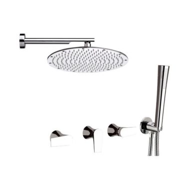 Built-in bathtub mixer with diverter