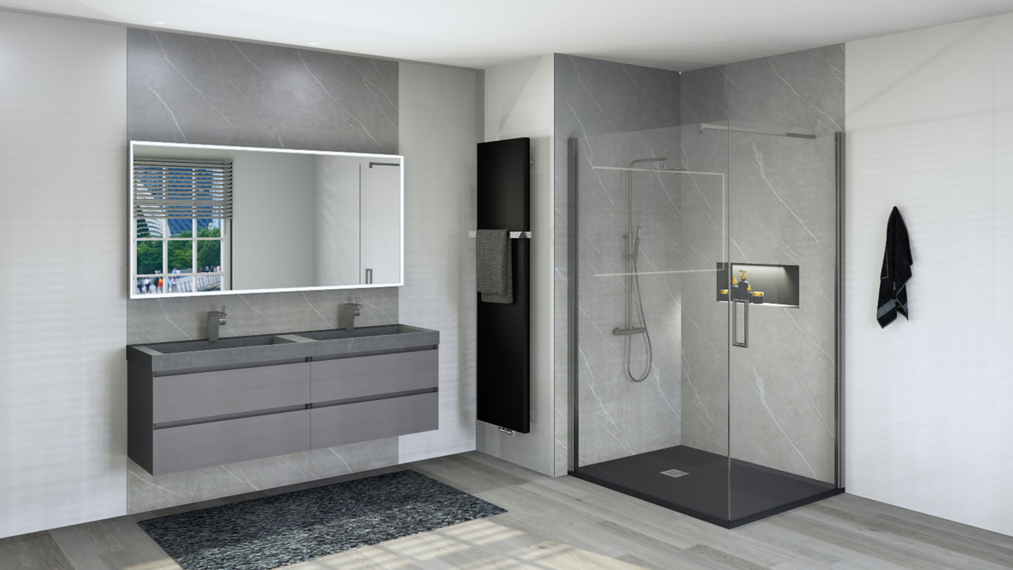 Verwandeln Sie Ihr Badezimmer mit eleganten Acrylplatten in zeitgemäße Oase