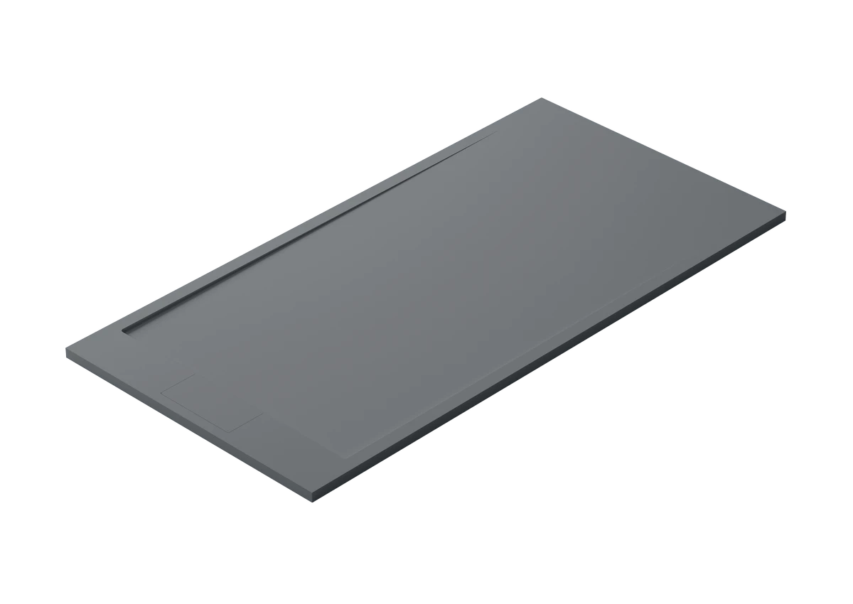 Hidrobox-showertray-Pure-Kromat-Iron-Microtex-perspectiva