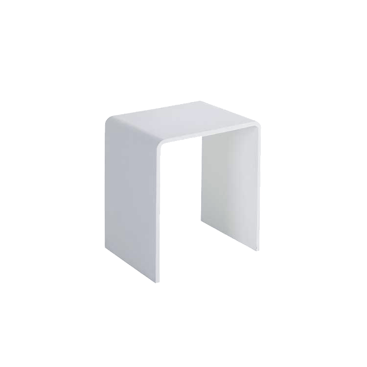 Mineralguss Hocker TQ501 400x300x435mm Mineralguss (SolidStone) weiß matt oder glänzend