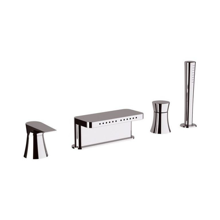 wannenarmatur mit wasserfall