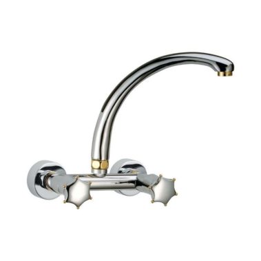 Spültisch-Wand-Brückenbatterie mit oberem Gussauslauf