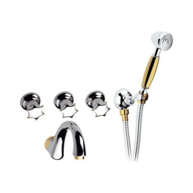 Unterputzbadewannenbatterie mit Garnitur