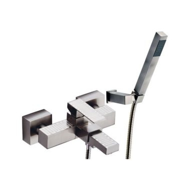 Wannenbatterie mit Handbrause, Schlauch cm.150