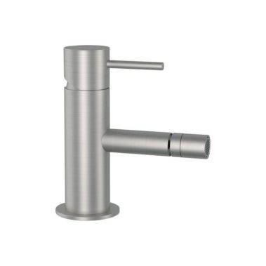 bidetarmatur aus gebürstetem edelstahl