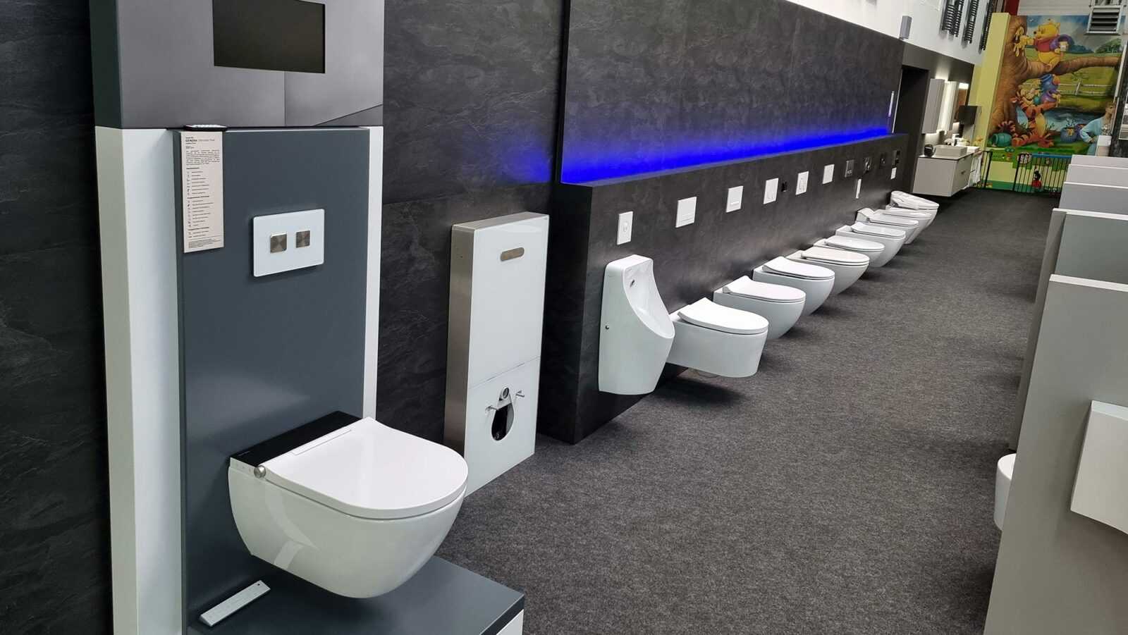 Erleben Sie Badmöbel der Extraklasse & erstklassige WCs: Besuchen Sie unsere Badezimmerausstellung vor Ort.