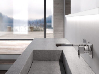 badmöbel mit integriertem waschbecken gres GS6