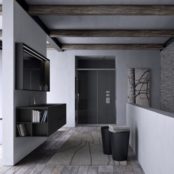 Elegante Badmöbel in Schwarz: Design und Qualität von IDEA GROUP