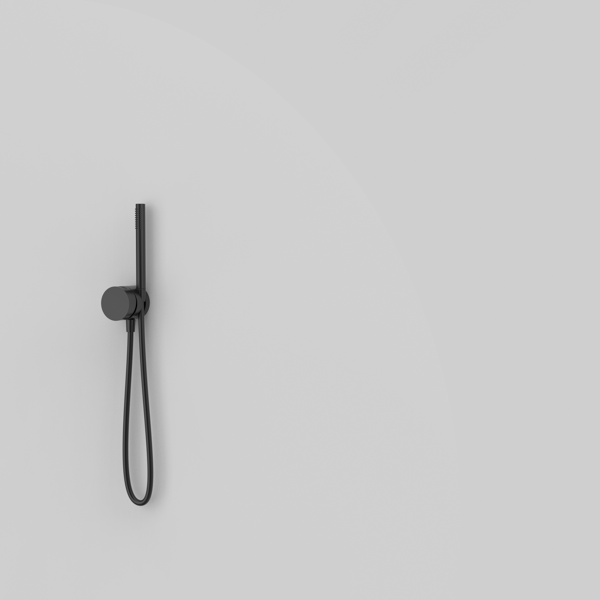 Duschmischer-Set mit 1 Ausgang Schwarz PVD