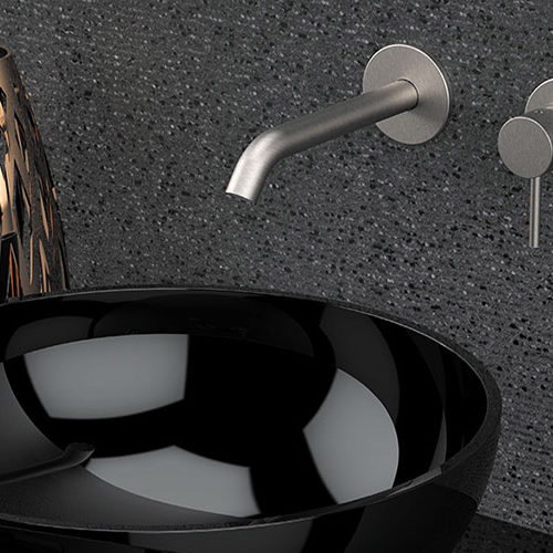 wandarmaturen edelstahl gebürstet